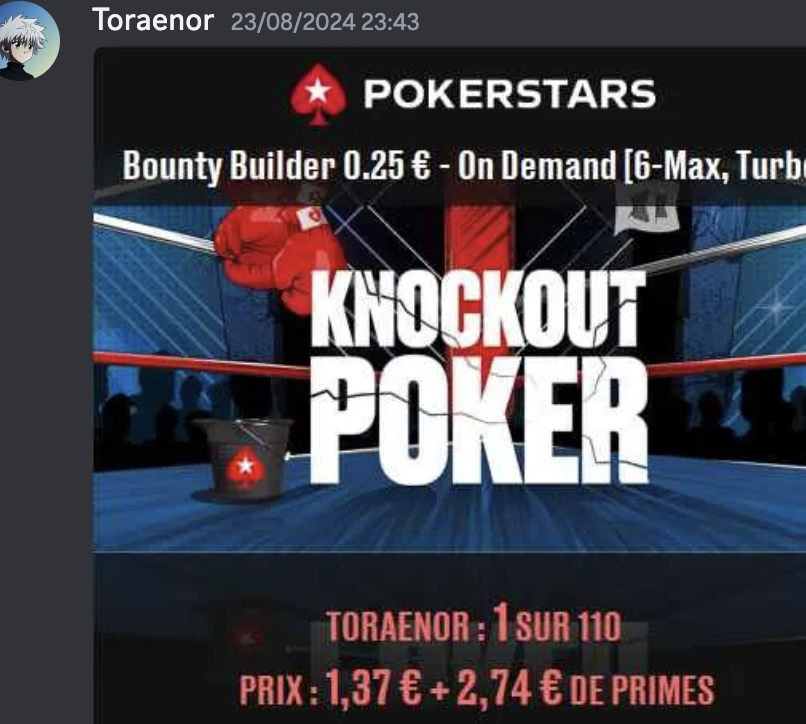 Résultat élève PokerPro #16