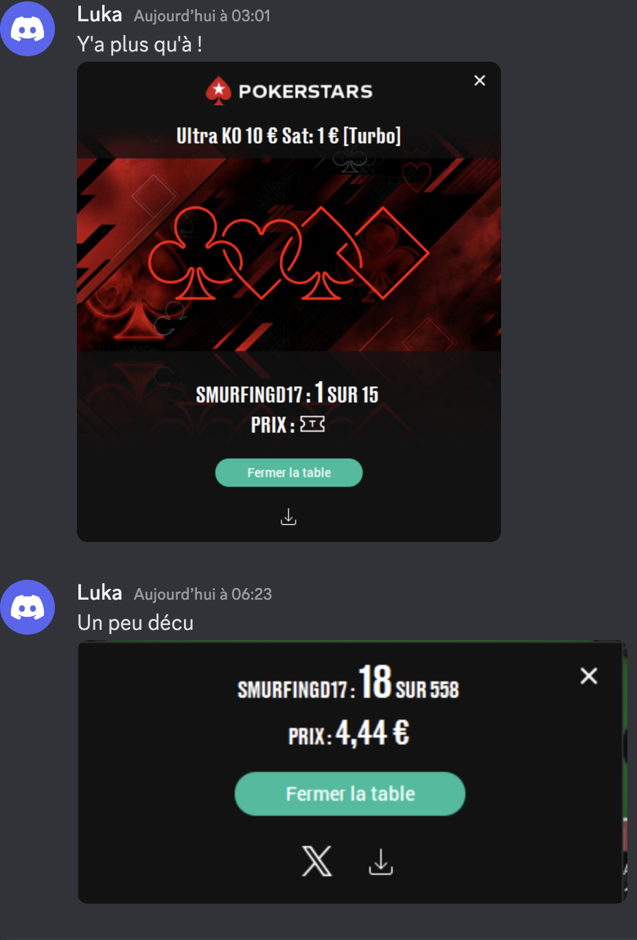 Résultat élève PokerPro #24